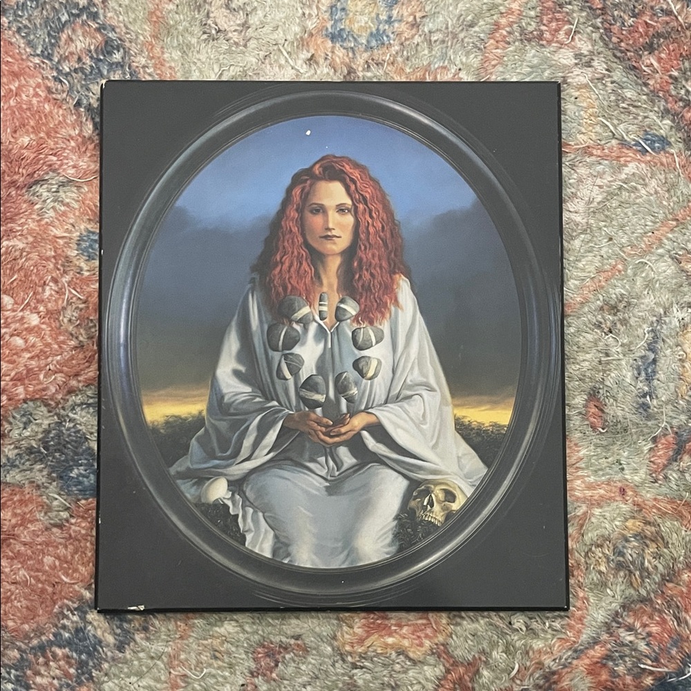 Mystical Woman Art Print with Red Hair